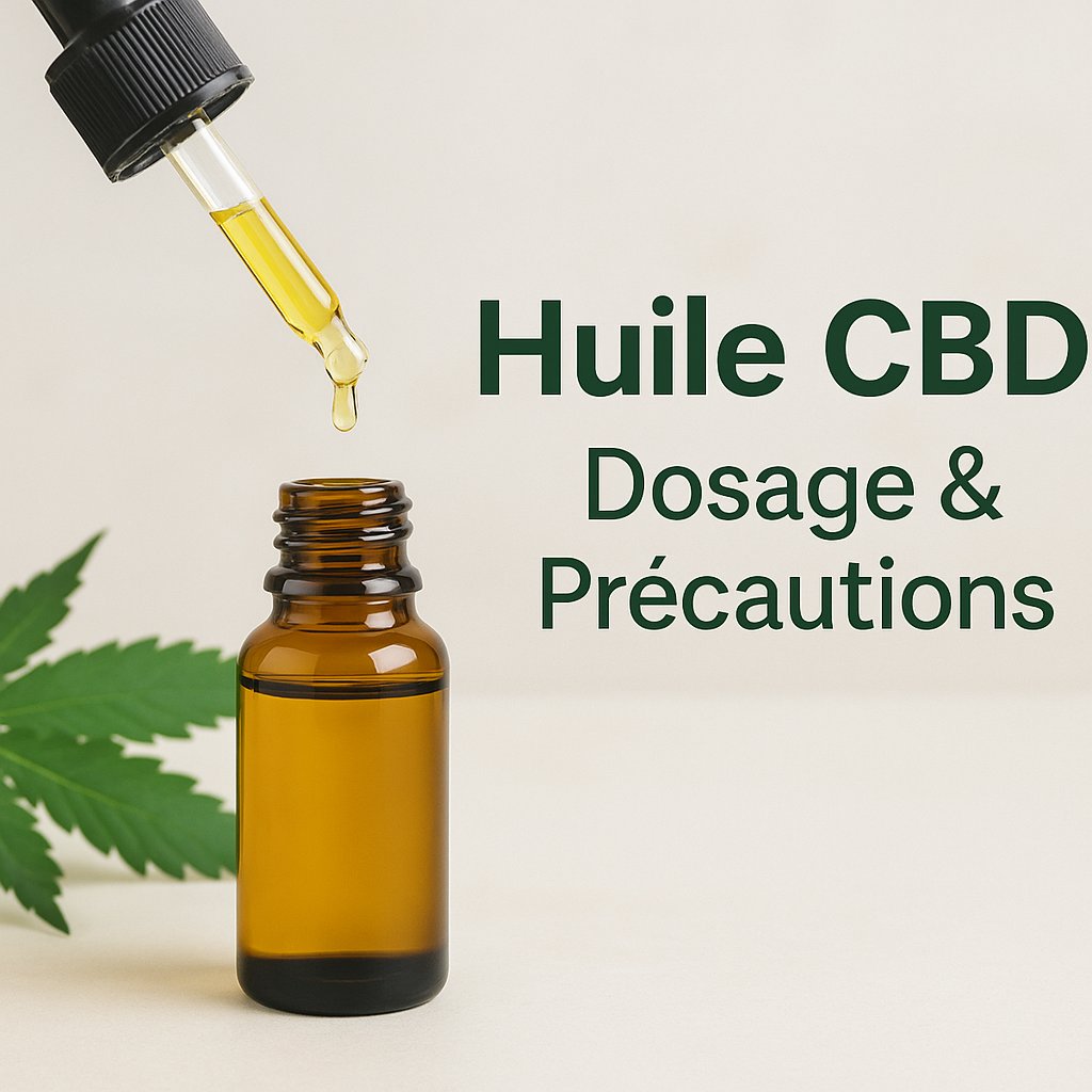 Huile CBD : dosage recommandé et précautions à connaître en 2025