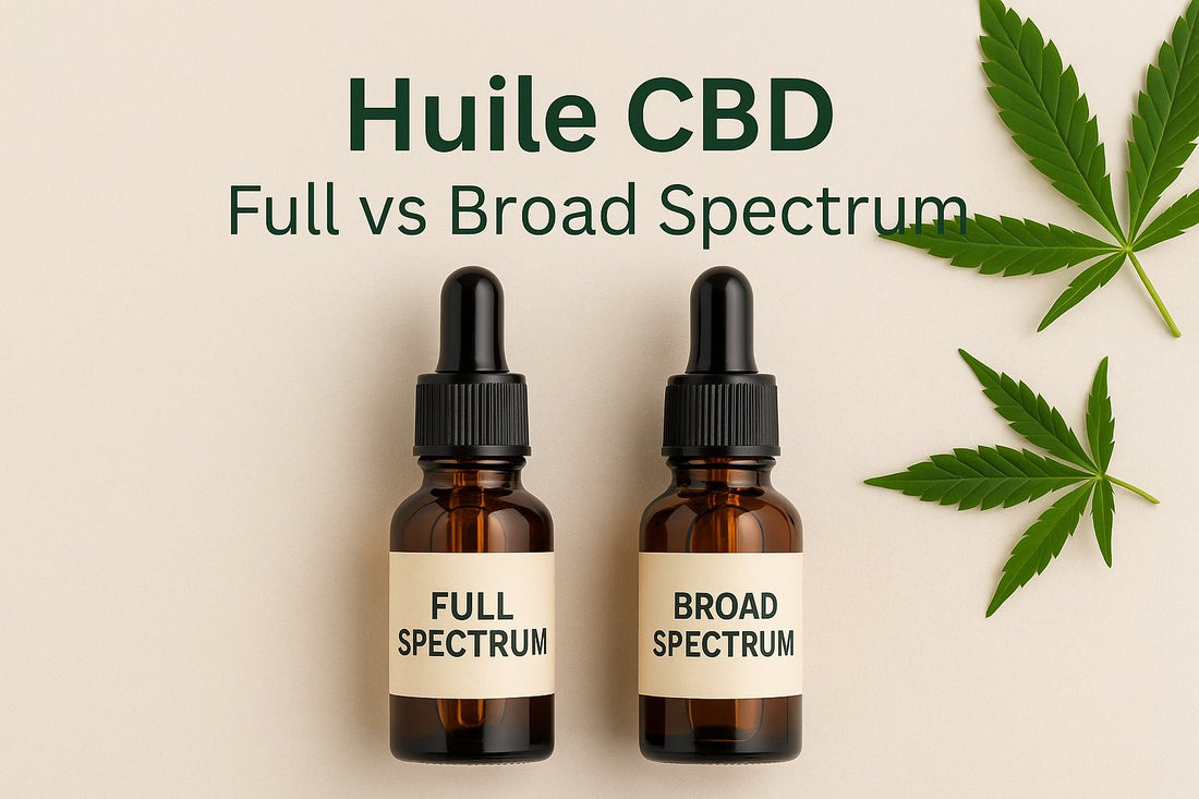 Comparatif huile CBD Full Spectrum et Broad Spectrum : différences et conseils