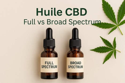 Comparatif huile CBD Full Spectrum et Broad Spectrum : différences et conseils