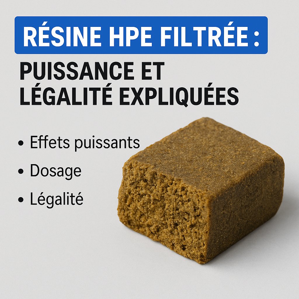 Résine HPE filtrée : puissance, effets intenses et conformité légale en France
