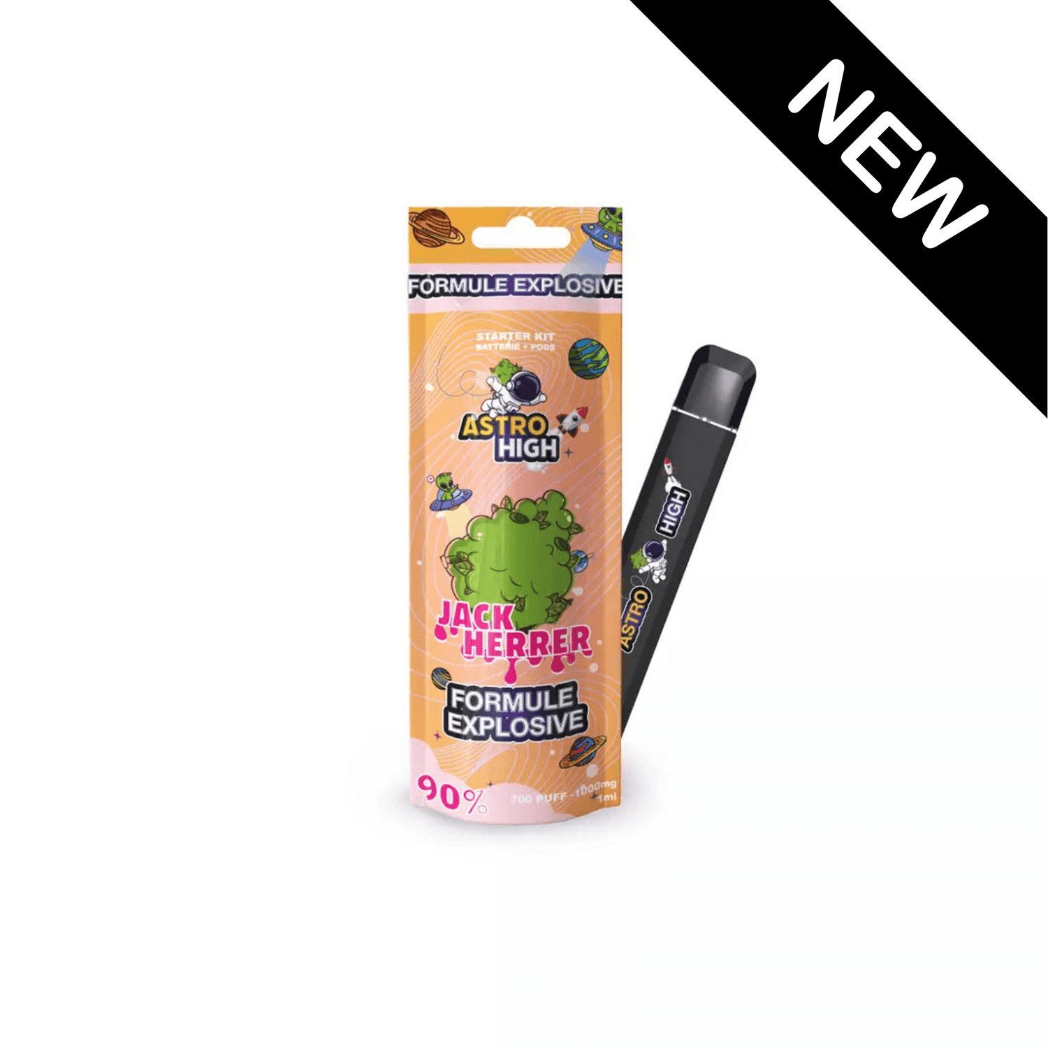 vapoteuse HPE Astro High rechargeable avec cartouche concentrée en HPE et arômes puissants disponible chez CBD Bassin