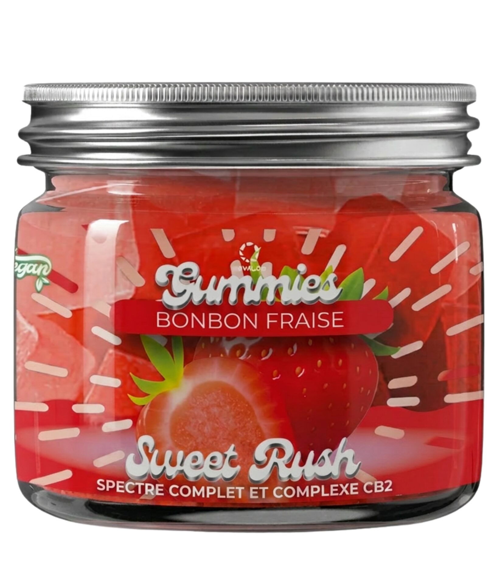 Gummies Anti-Stress spectre complet Complexe CB2 saveur fraise