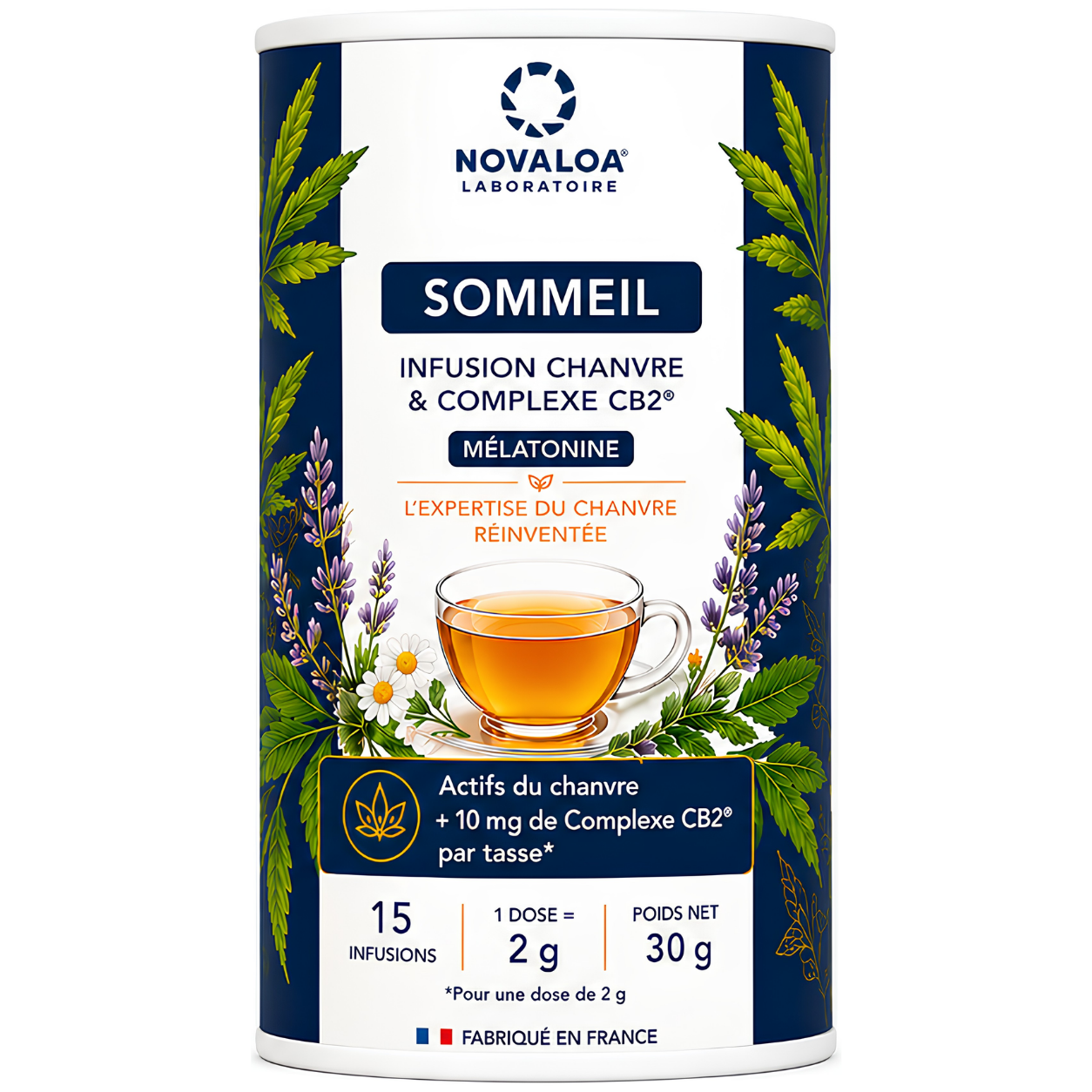 Infusion CB2 en sachet "Sommeil"