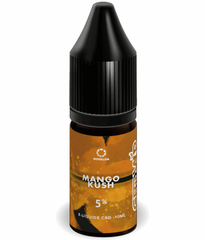E-liquide CBD Mango Kush 5% – équilibre tropical et relaxant