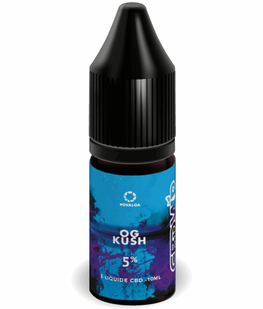 E-liquide CBD OG Kush 5% – intensité moyenne et effet relaxant