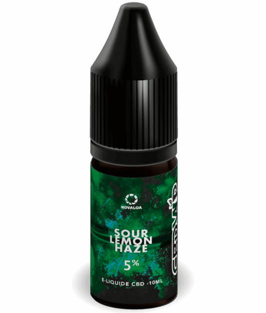 E-liquide CBD Sour Lemon Haze 5% – équilibre acidulé et apaisement