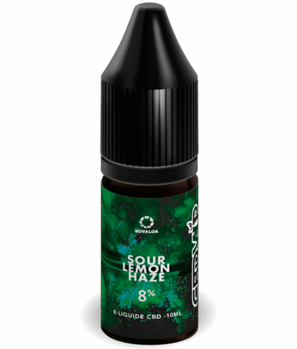 E-liquide CBD Sour Lemon Haze 8% – arôme citron intense et détente profonde