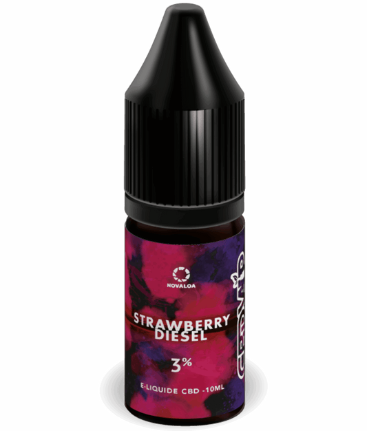 E-liquide CBD Strawberry Diesel 3% – fraise douce et chanvre subtil