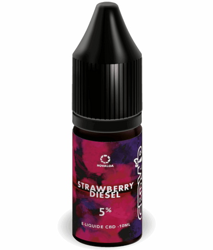 E-liquide CBD Strawberry Diesel 5% – équilibre fruité et détente