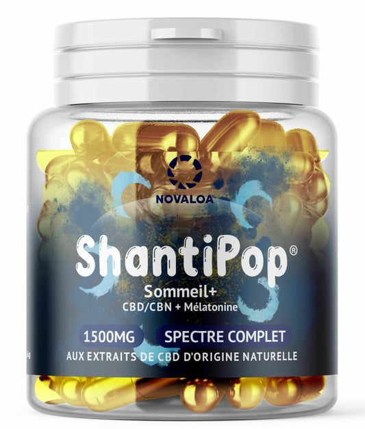Gélules CBD Sommeil+ avec CBN et mélatonine