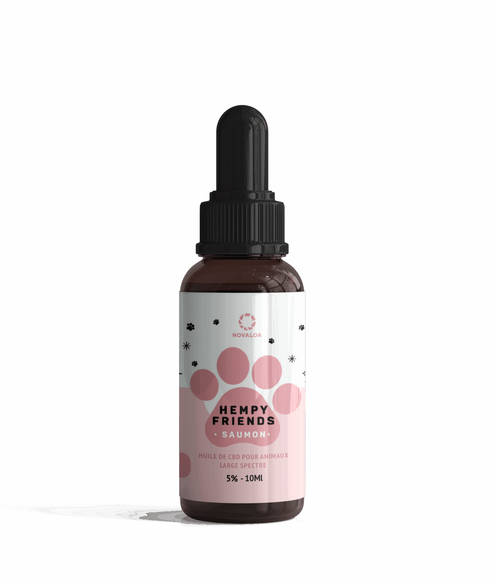 Huile CBD Animaux 5% au saumon – bien-être et mobilité chiens et chats