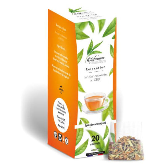 Infusion CBD Spectre Complet Relaxation – sachets apaisants