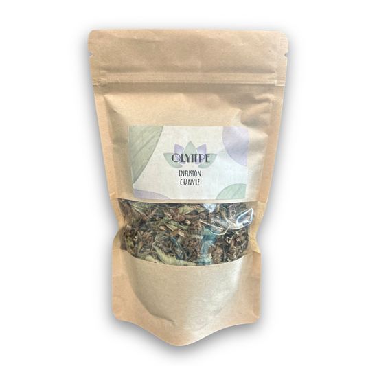 Infusion CBD en vrac 90% chanvre et 10% verveine – détente naturelle
