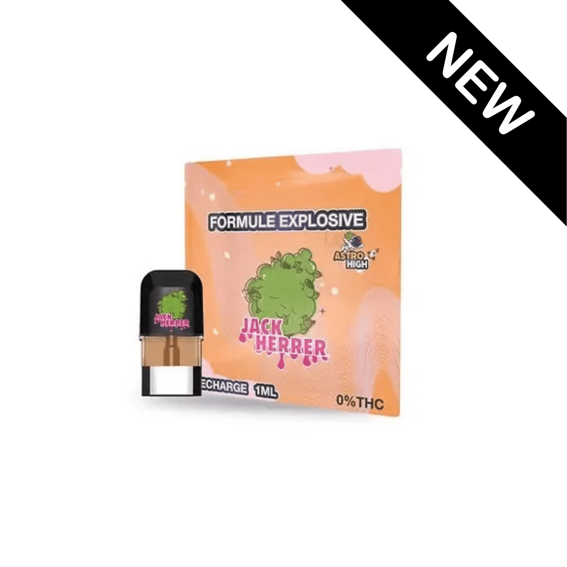 Recharge Astro High HE 90% cartouche compatible vape pen arôme Jack