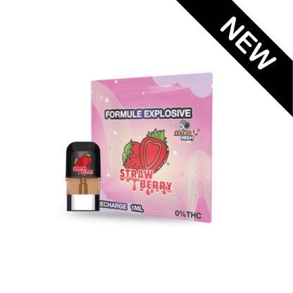 Recharge Astro High HE 90% cartouche compatible vape pen arôme Strawberry Diesel