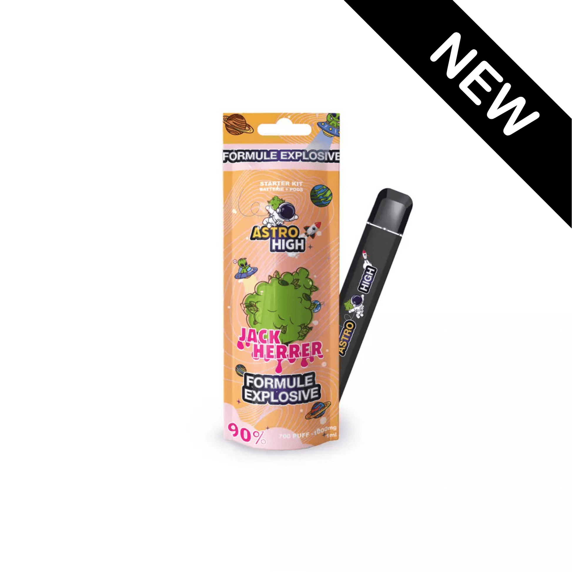 Vape pen Astro High HE 90% rechargeable arôme Jack