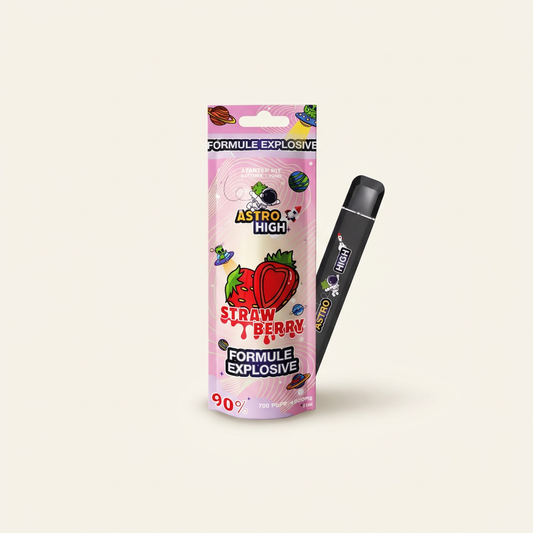 Vape pen Astro High HE 90% rechargeable arôme Strawberry Diesel